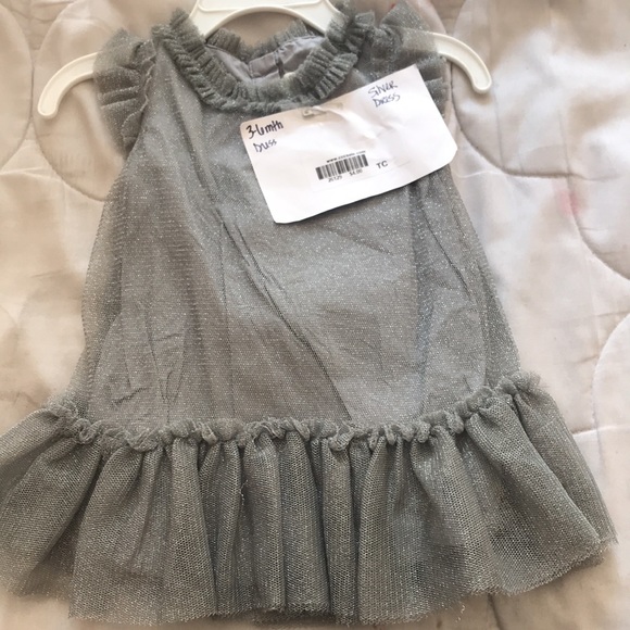 Silver little girl dress - Picture 2 of 3